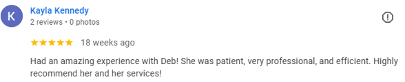 Kennedy Review on Google Screenshot